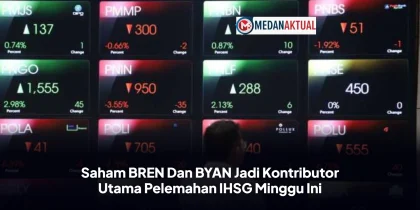 Saham BREN Dan BYAN Jadi Kontributor Utama Pelemahan IHSG Minggu Ini