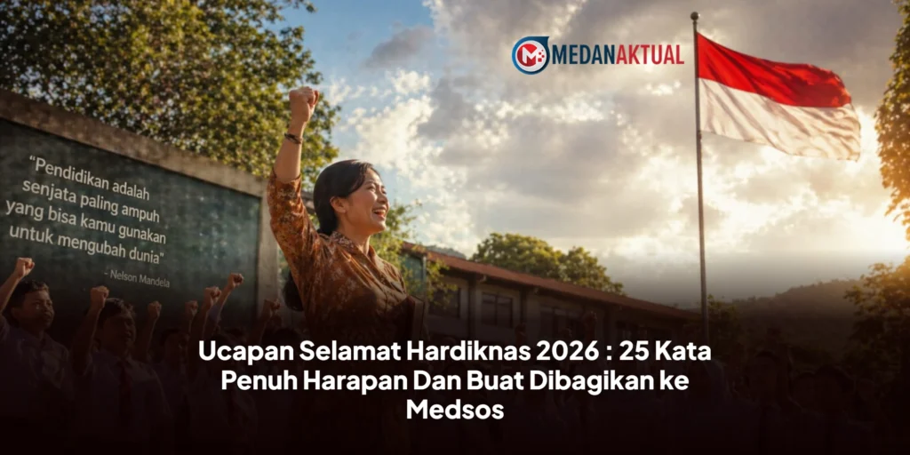 Ucapan Selamat Hardiknas 2026 : 25 Kata Penuh Harapan Dan Buat Dibagikan ke Medsos