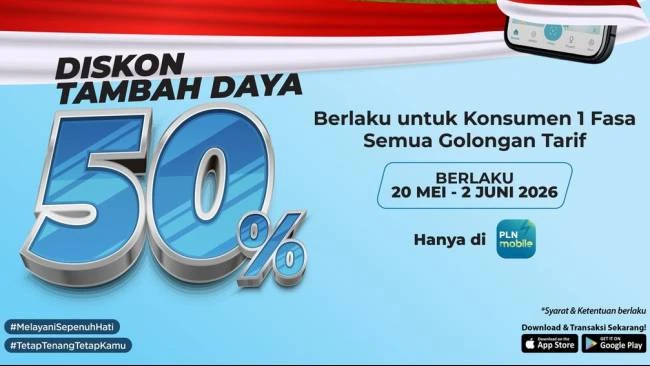 Promo Tambah Daya PLN Diskon 50 Persen hingga 2 Juni 2026