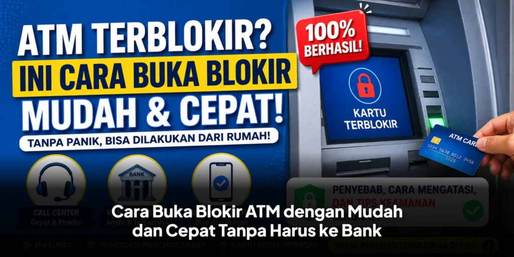 Cara Buka Blokir ATM dengan Mudah dan Cepat Tanpa Harus ke Bank