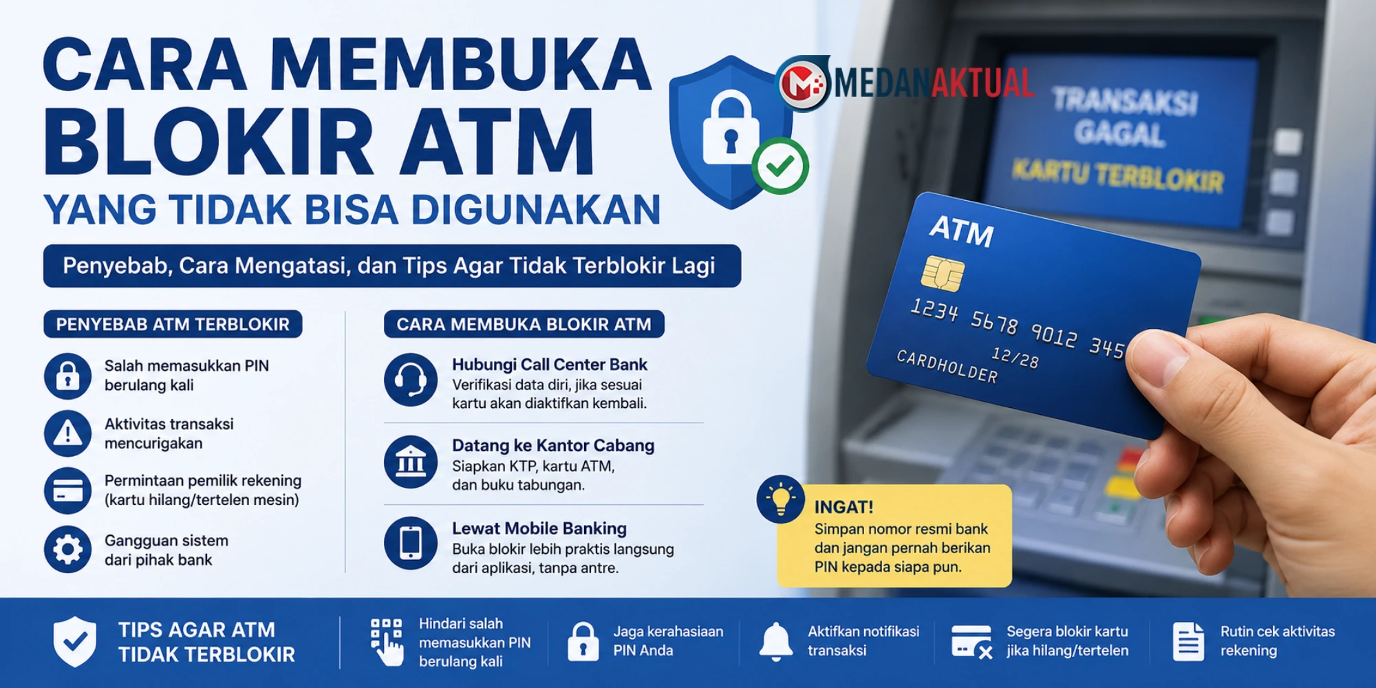 Cara Membuka Blokir ATM yang Tidak Bisa Digunakan dengan Mudah