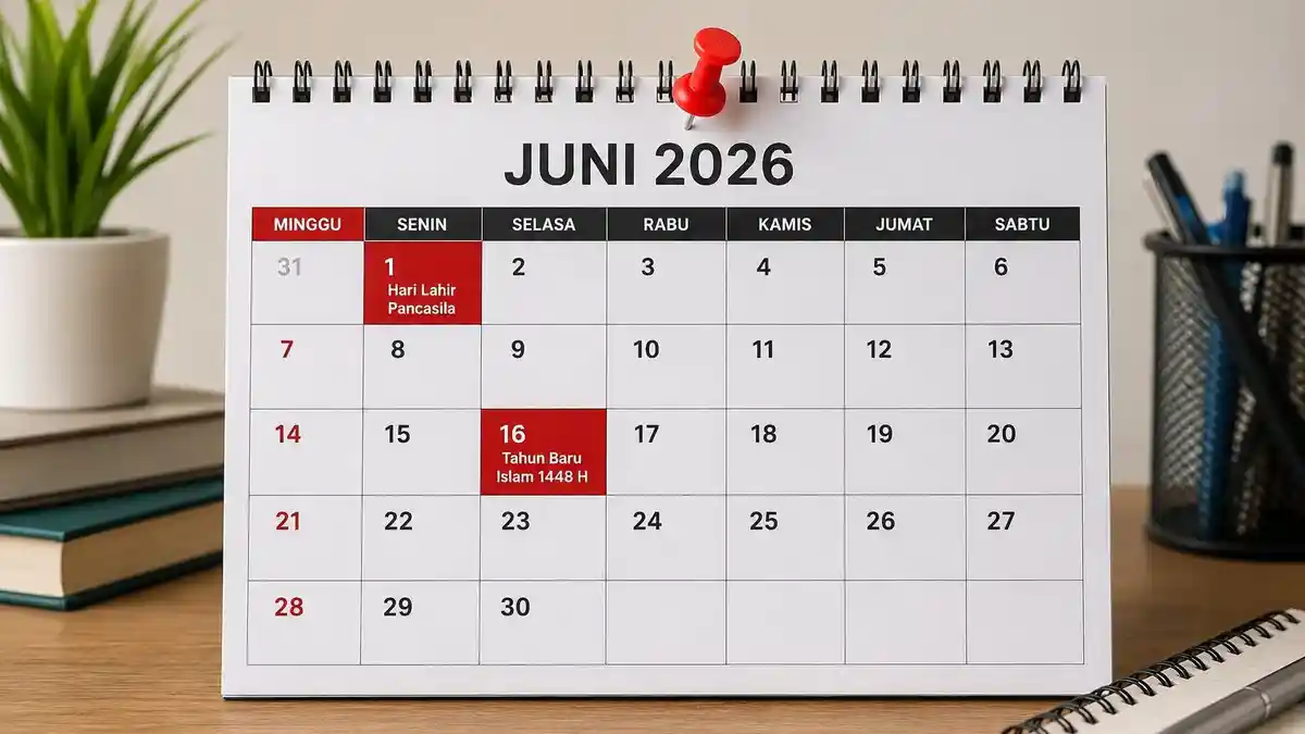 Libur Nasional Juni 2026, Cek Jadwal Cuti Bersama dan Hari Besar Lengkap