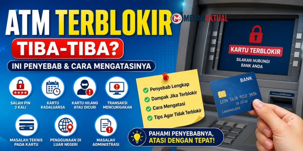 Penyebab Kartu ATM Terblokir dan Cara Mengatasinya dengan Mudah