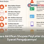 Cara Aktifkan Shopee PayLater dan Syarat Pengajuannya!
