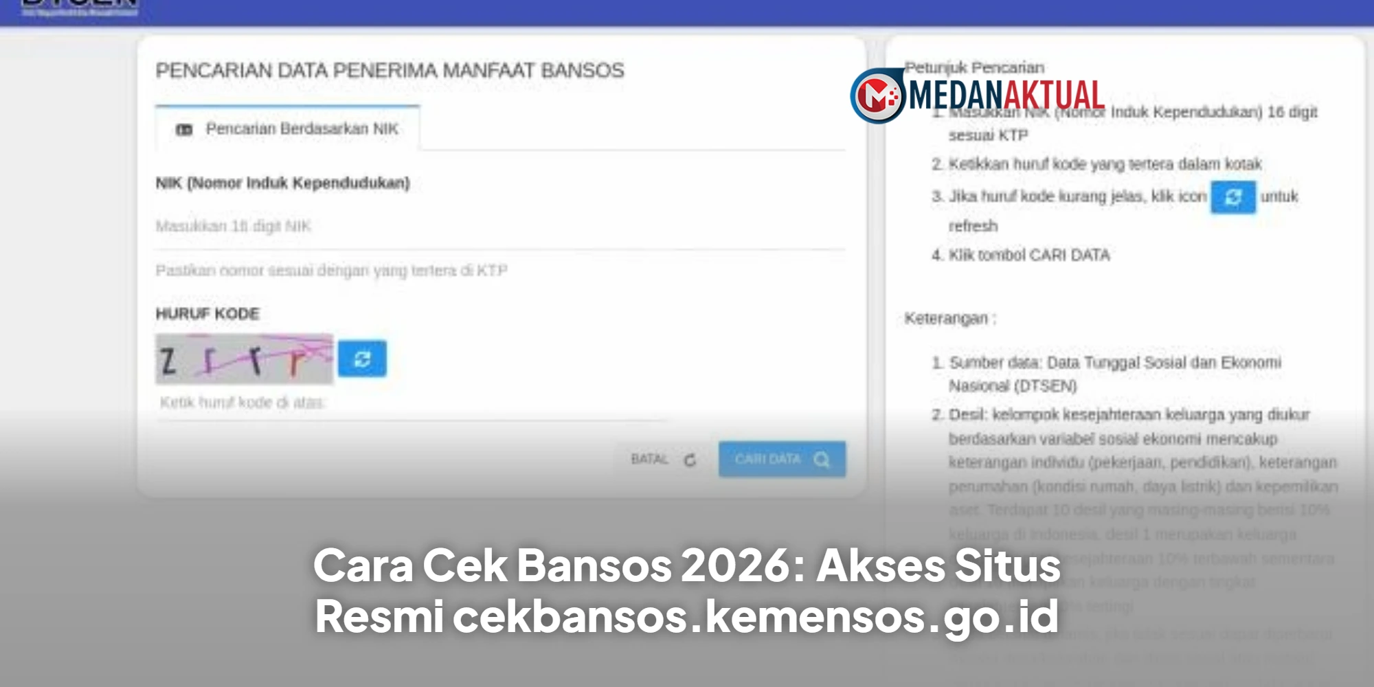 Cara Cek Bansos 2026: Akses Situs Resmi cekbansos.kemensos.go.id