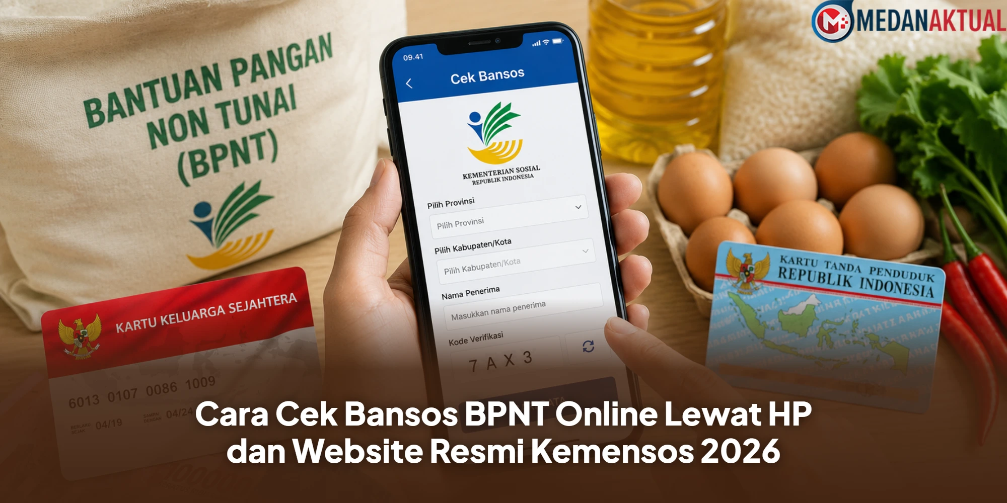 Cara Cek Bansos BPNT Online Lewat HP dan Website Resmi Kemensos 2026