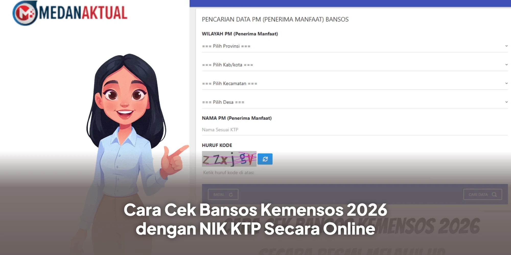 Cara Cek Bansos Kemensos 2026 Secara Online, Bisa Pakai NIK KTP Lewat HP