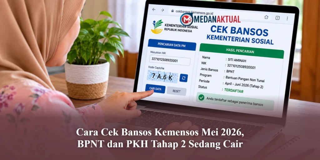 Cara Cek Bansos Kemensos Mei 2026, BPNT dan PKH Tahap 2 Sedang Cair