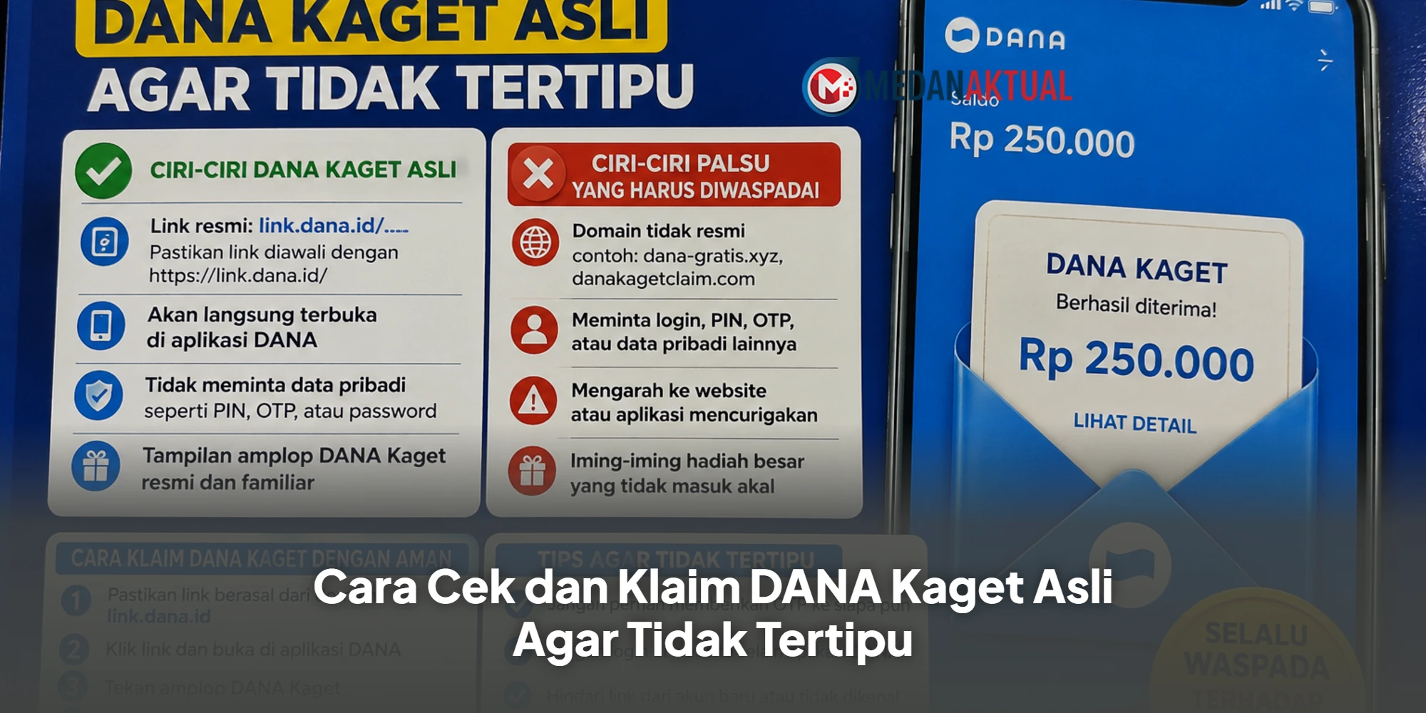 Cara Cek dan Klaim DANA Kaget Asli Agar Tidak Tertipu