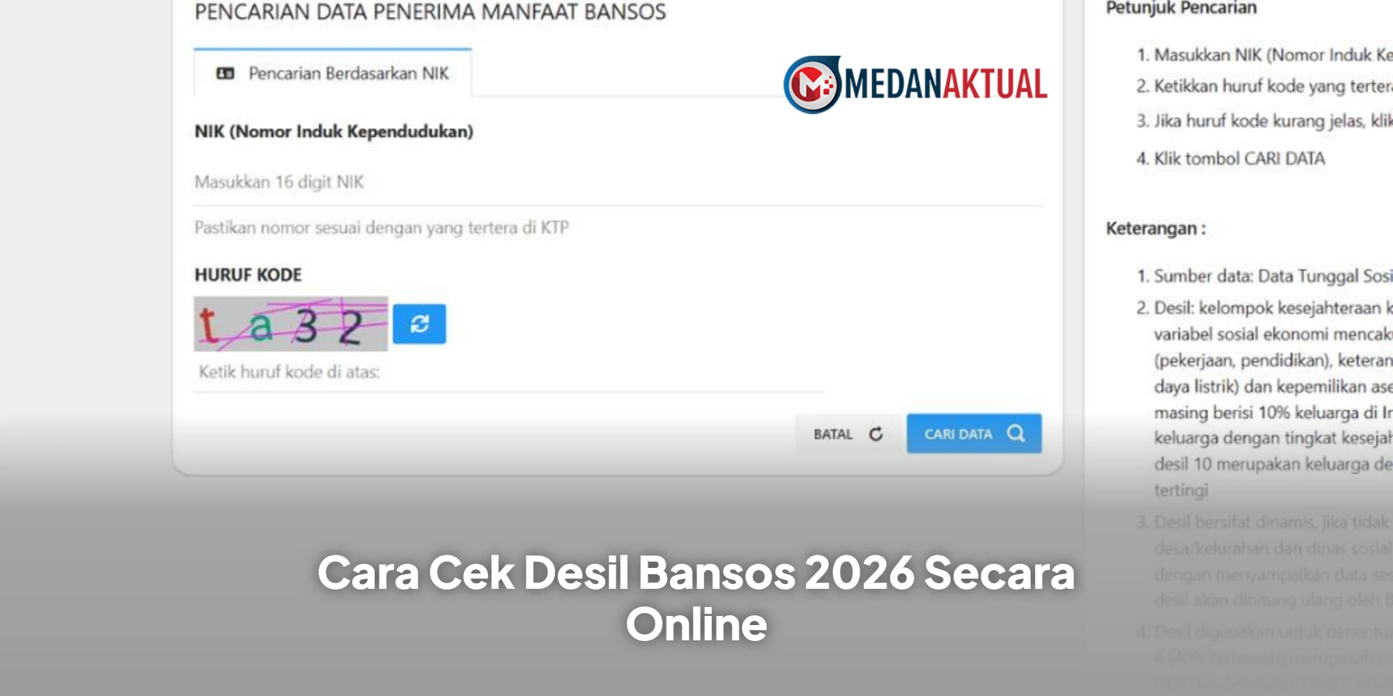 Cara Cek Desil Bansos 2026 Secara Online