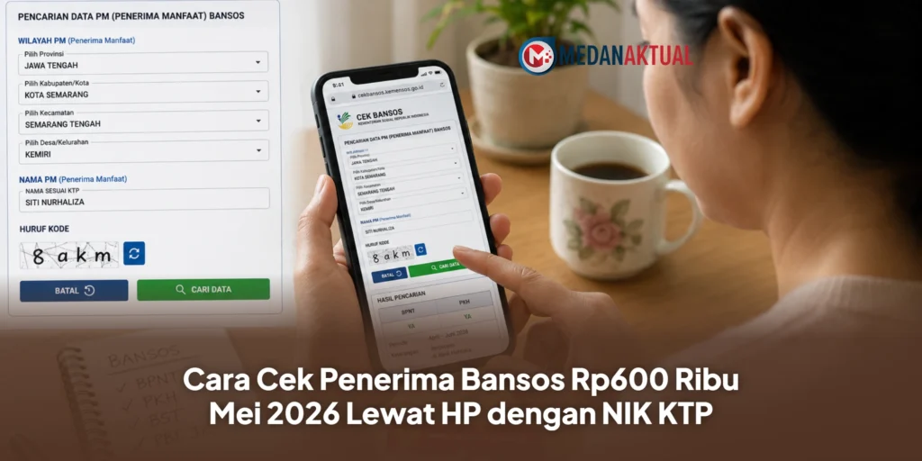 Cara Cek Penerima Bansos Rp600 Ribu Mei 2026 Lewat HP dengan NIK KTP