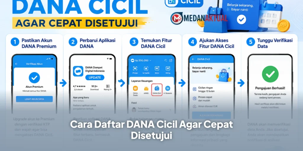Cara Daftar DANA Cicil Agar Cepat Disetujui