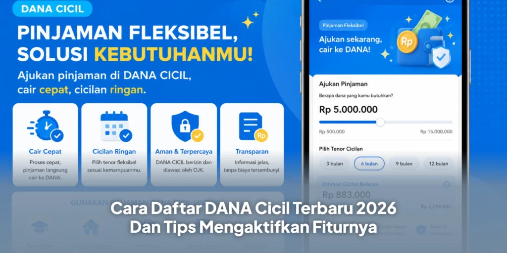 Cara Daftar DANA Cicil Terbaru 2026 Dan Tips Mengaktifkan Fiturnya