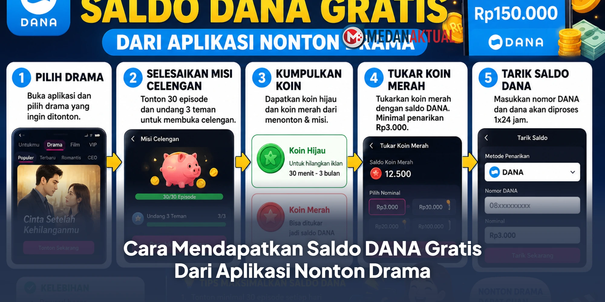 Cara Mendapatkan Saldo DANA Gratis Dari Aplikasi Nonton Drama