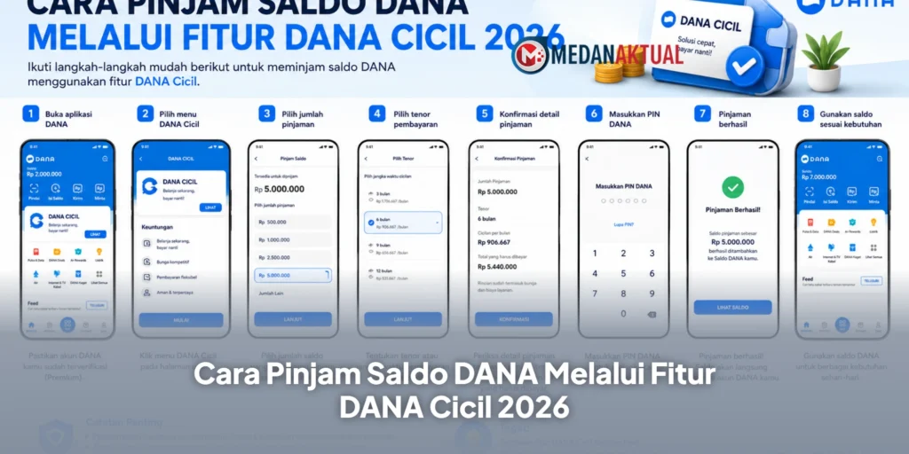 Cara Pinjam Saldo DANA Melalui Fitur DANA Cicil 2026