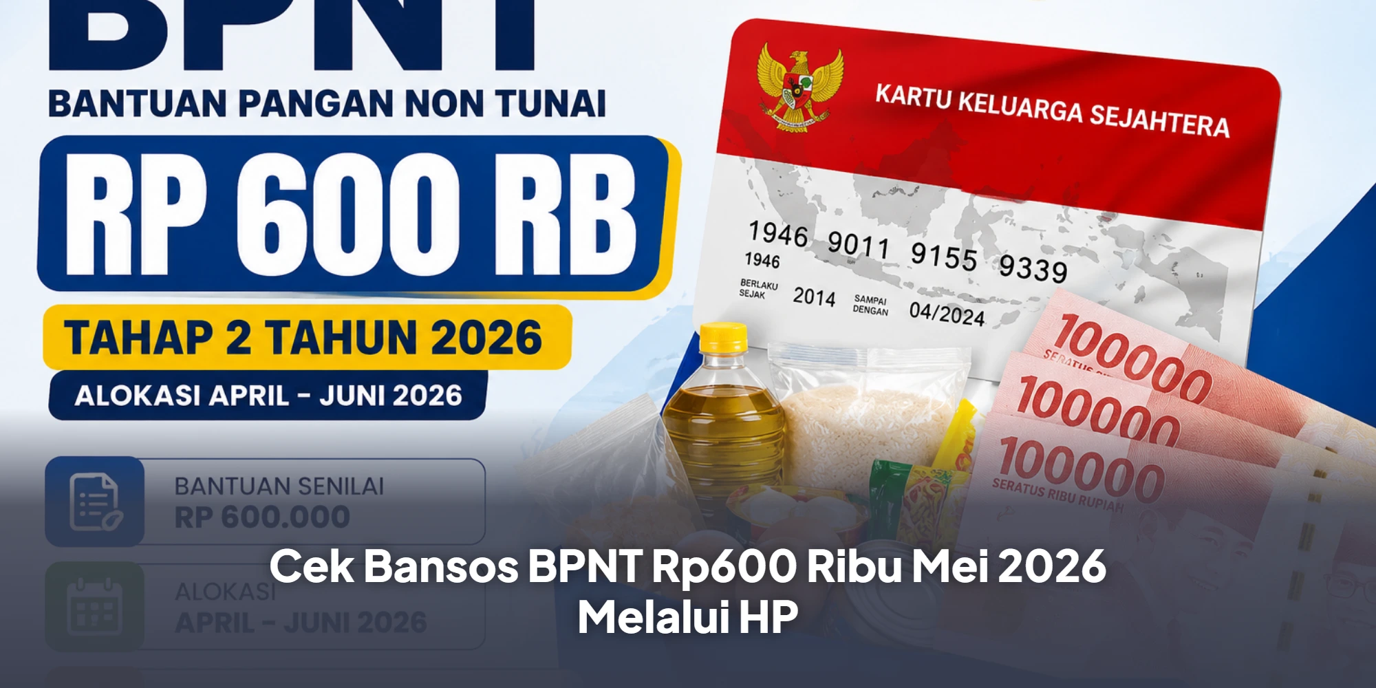 Cek Bansos BPNT Rp600 Ribu Mei 2026 Melalui HP