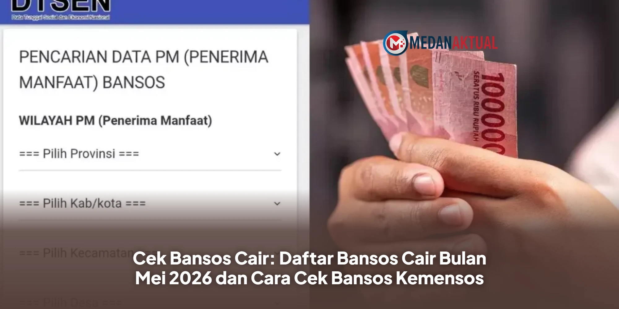 Cek Bansos Cair: Daftar Bansos Cair Bulan Mei 2026 dan Cara Cek Bansos Kemensos