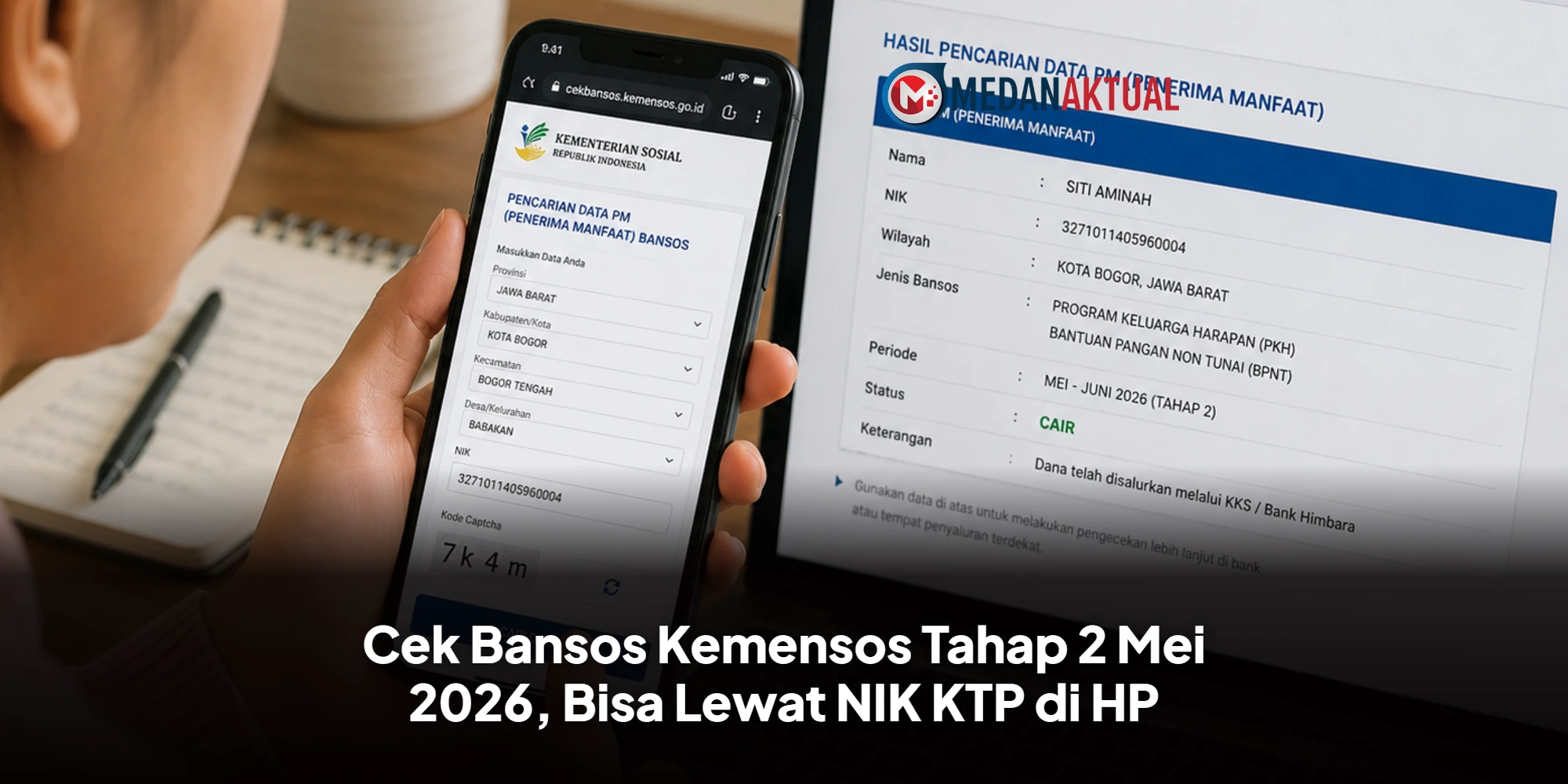 Cek Bansos Kemensos Tahap 2 Mei 2026, Bisa Lewat NIK KTP di HP