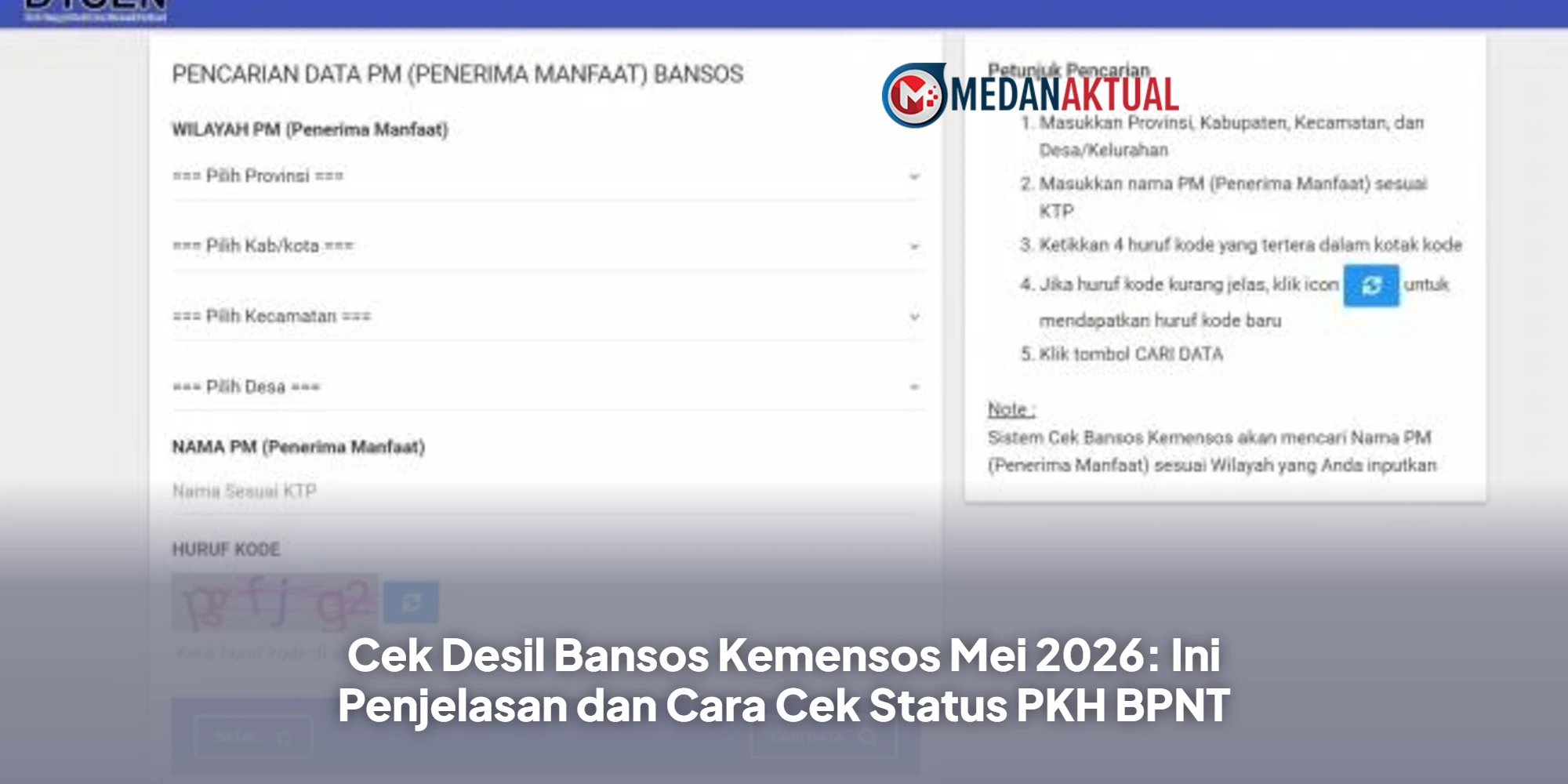 Cek Desil Bansos Kemensos Mei 2026: Ini Penjelasan dan Cara Cek Status PKH BPNT