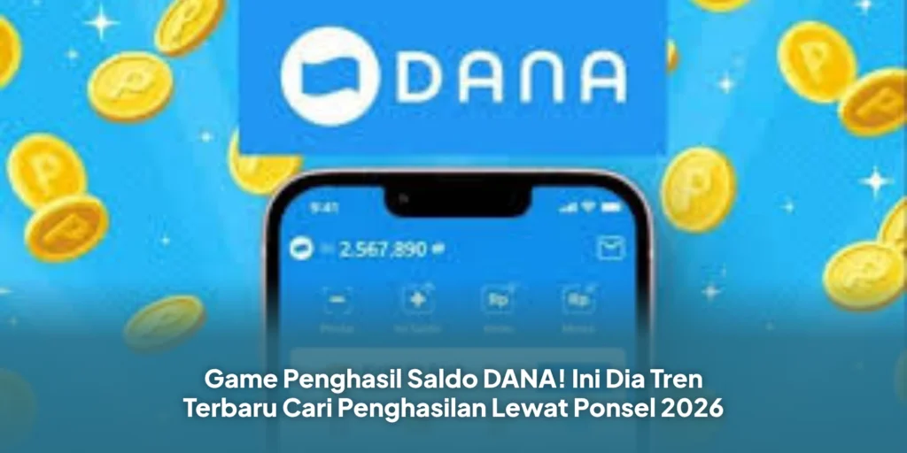 Game Penghasil Saldo DANA! Ini Dia Tren Terbaru Cari Penghasilan Lewat Ponsel 2026