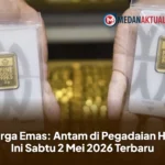 Harga Emas: Antam di Pegadaian Hari Ini Sabtu 2 Mei 2026 Terbaru