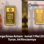 Harga Emas Antam: Jumat 1 Mei 2026 Turun, Ini Rinciannya