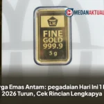 Harga Emas Antam: pegadaian Hari Ini 1 Mei 2026 Turun, Cek Rincian Lengkapya