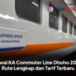 Jadwal KA Commuter Line Dhoho 2026 : Rute Lengkap dan Tarif Terbaru