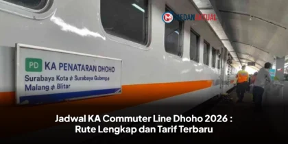 Jadwal KA Commuter Line Dhoho 2026 : Rute Lengkap dan Tarif Terbaru