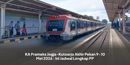 KA Prameks Jogja-Kutoarjo Akhir Pekan 9-10 Mei 2026 : Ini Jadwal Lengkap PP