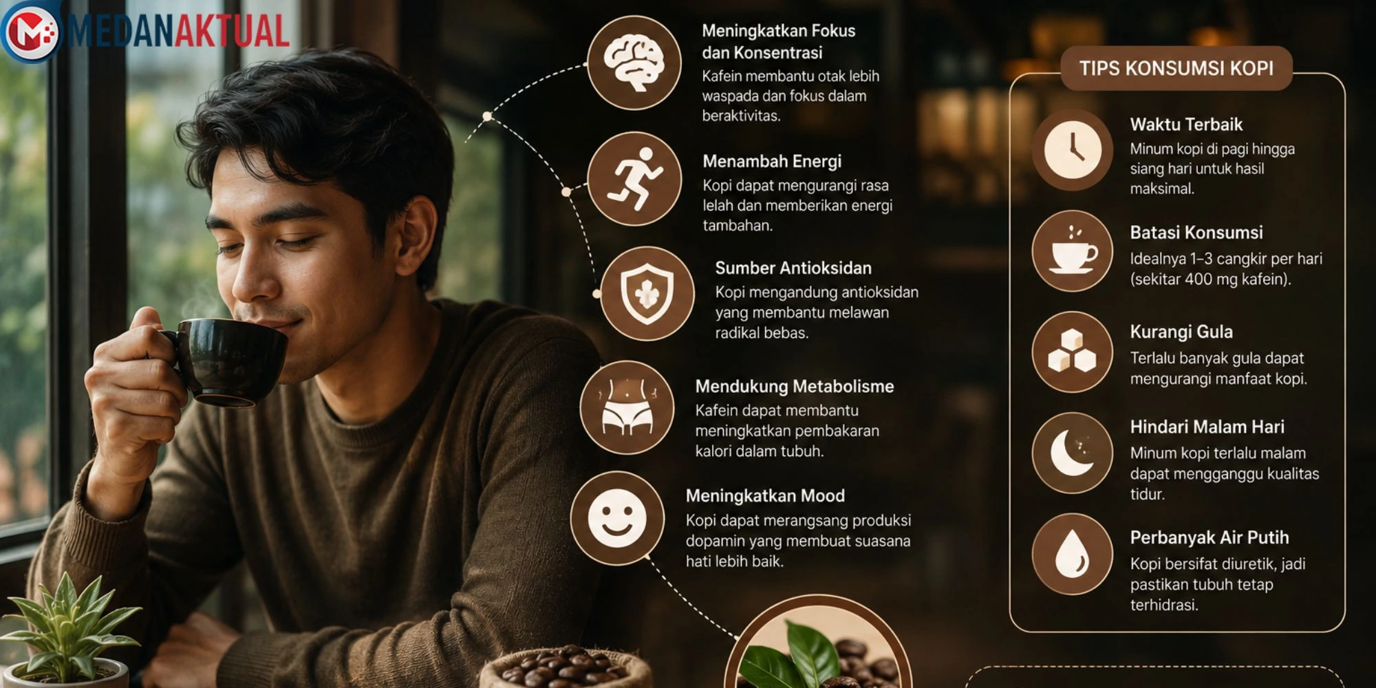 Kopi dan Manfaatnya bagi Tubuh: Kandungan Kafein, Antioksidan, hingga Efek Samping