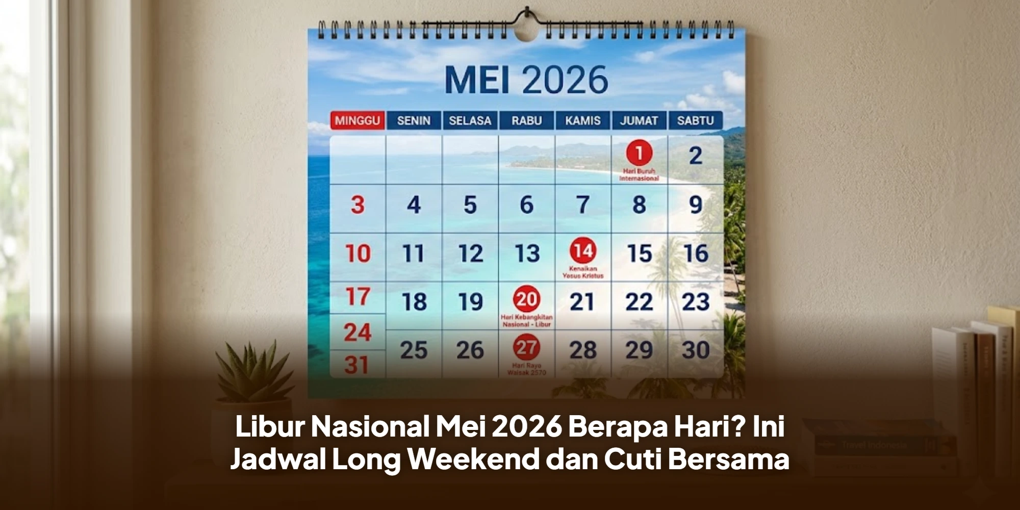 Libur Nasional Mei 2026 Berapa Hari? Ini Jadwal Long Weekend dan Cuti Bersama