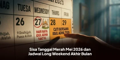 Sisa Tanggal Merah Mei 2026 dan Jadwal Long Weekend Akhir Bulan