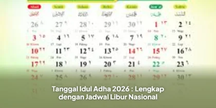 Tanggal Idul Adha 2026 : Lengkap dengan Jadwal Libur Nasional