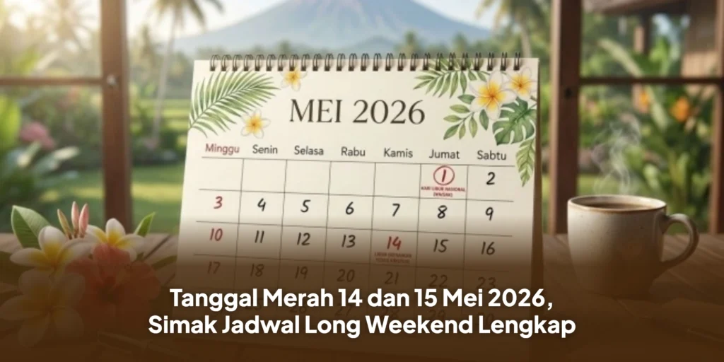 Tanggal Merah 14 dan 15 Mei 2026, Simak Jadwal Long Weekend Lengkap