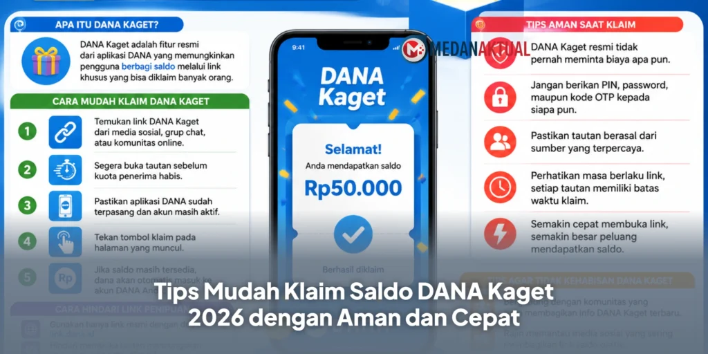 Tips Mudah Klaim Saldo DANA Kaget 2026 dengan Aman dan Cepat