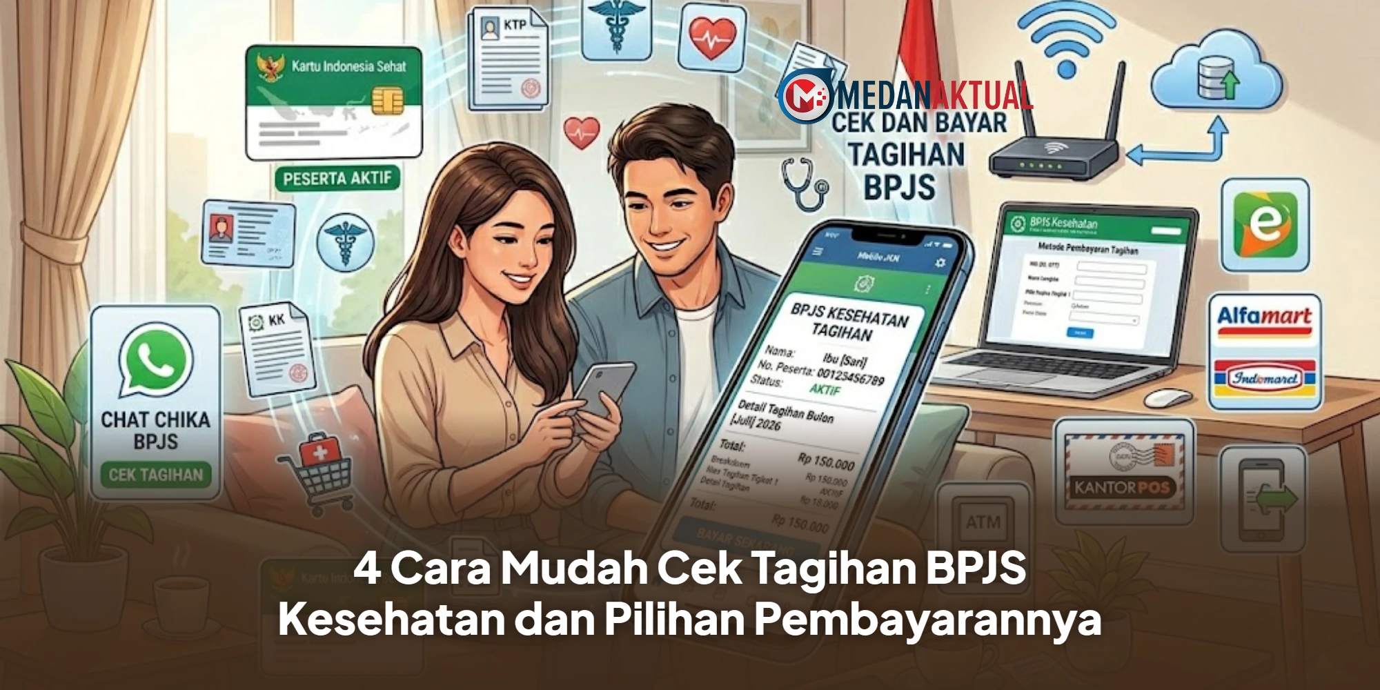 4 Cara Mudah Cek Tagihan BPJS Kesehatan dan Pilihan Pembayarannya