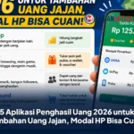 5 Aplikasi Penghasil Uang 2026 untuk Tambahan Uang Jajan, Modal HP Bisa Cuan!