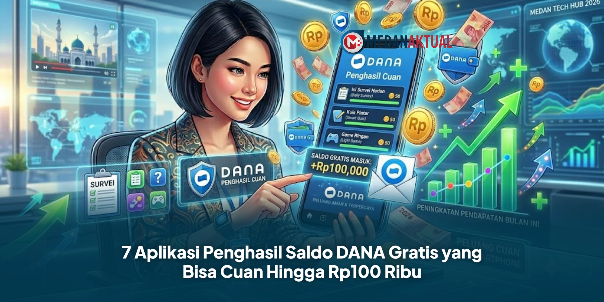 7 Aplikasi Penghasil Saldo DANA Gratis yang Bisa Cuan Hingga Rp100 Ribu