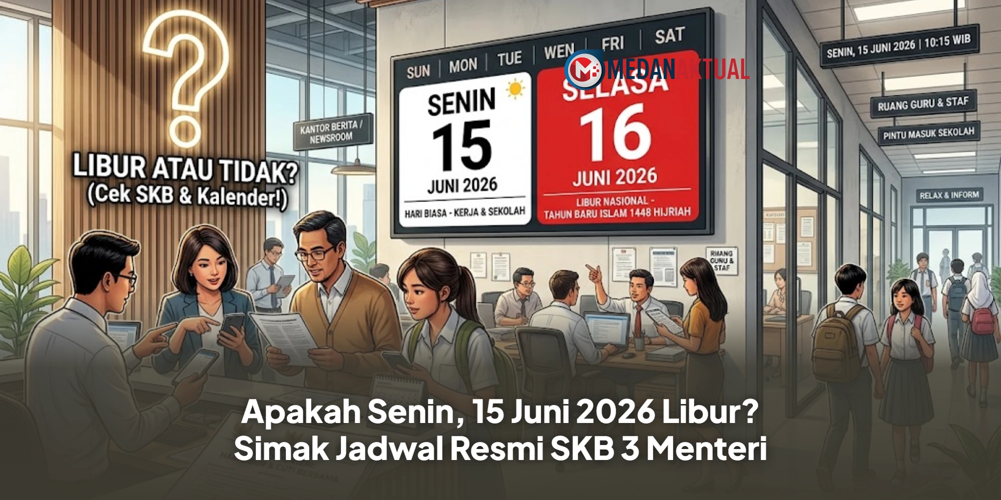 Apakah Senin, 15 Juni 2026 Libur? Simak Jadwal Resmi SKB 3 Menteri