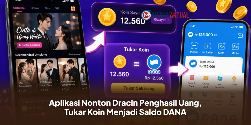 Aplikasi Nonton Dracin Penghasil Uang, Tukar Koin Menjadi Saldo DANA