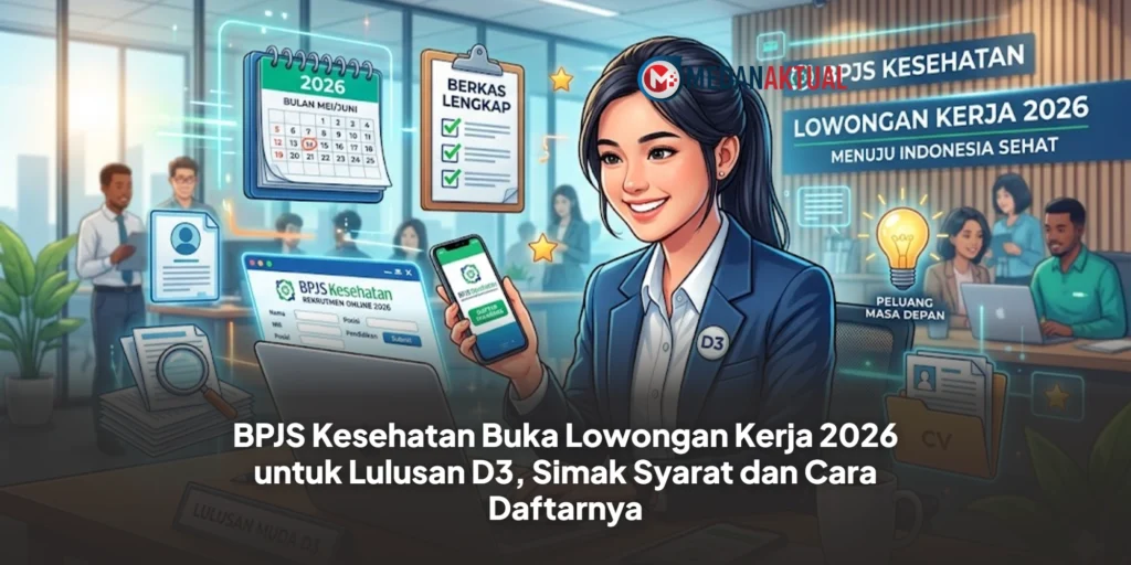 BPJS Kesehatan Buka Lowongan Kerja 2026 untuk Lulusan D3, Simak Syarat dan Cara Daftarnya