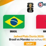 Brasil vs Maroko: Skor 0-1, Maroko Unggul