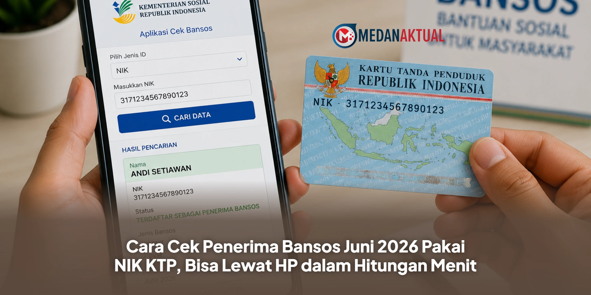 Cara Cek Penerima Bansos Juni 2026 Pakai NIK KTP, Bisa Lewat HP dalam Hitungan Menit