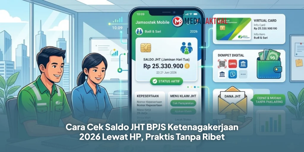 Cara Cek Saldo JHT BPJS Ketenagakerjaan 2026 Lewat HP, Praktis Tanpa Ribet