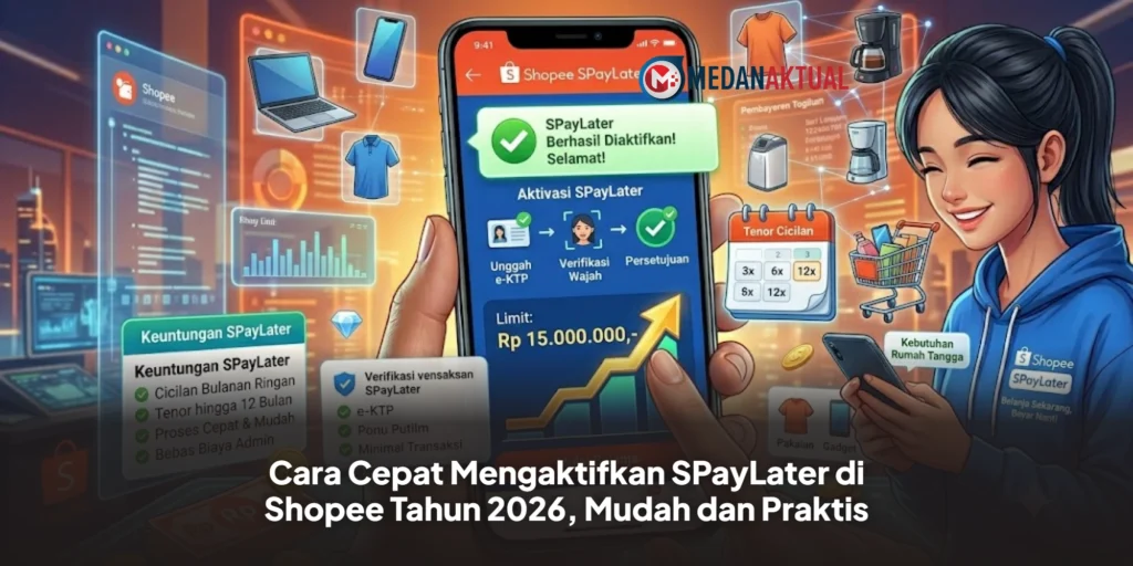 Cara Cepat Mengaktifkan SPayLater di Shopee Tahun 2026, Mudah dan Praktis