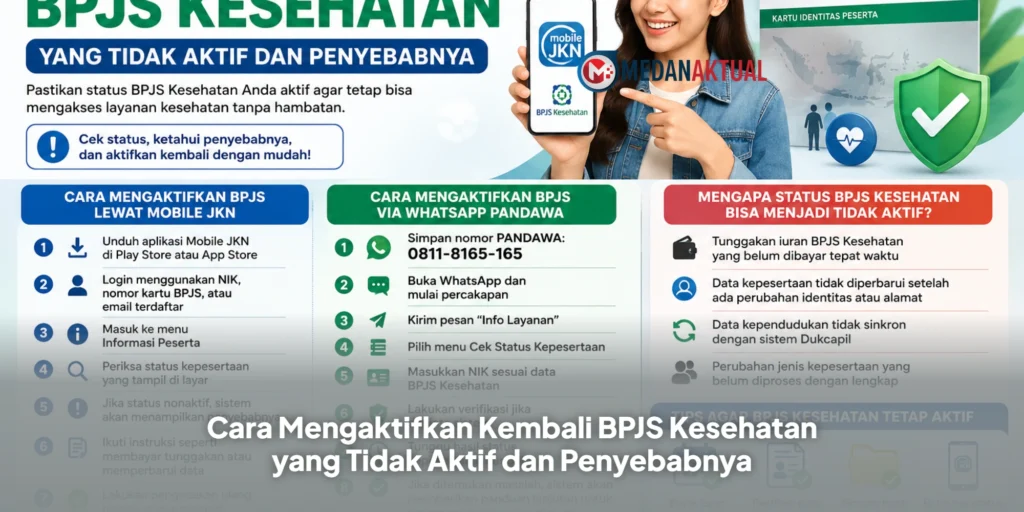 Cara Mengaktifkan Kembali BPJS Kesehatan yang Tidak Aktif dan Penyebabnya