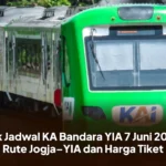 Cek Jadwal KA Bandara YIA 7 Juni 2026, Rute Jogja–YIA dan Harga Tiket