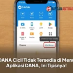 DANA Cicil Tidak Tersedia di Menu Aplikasi DANA, Ini Tipsnya!