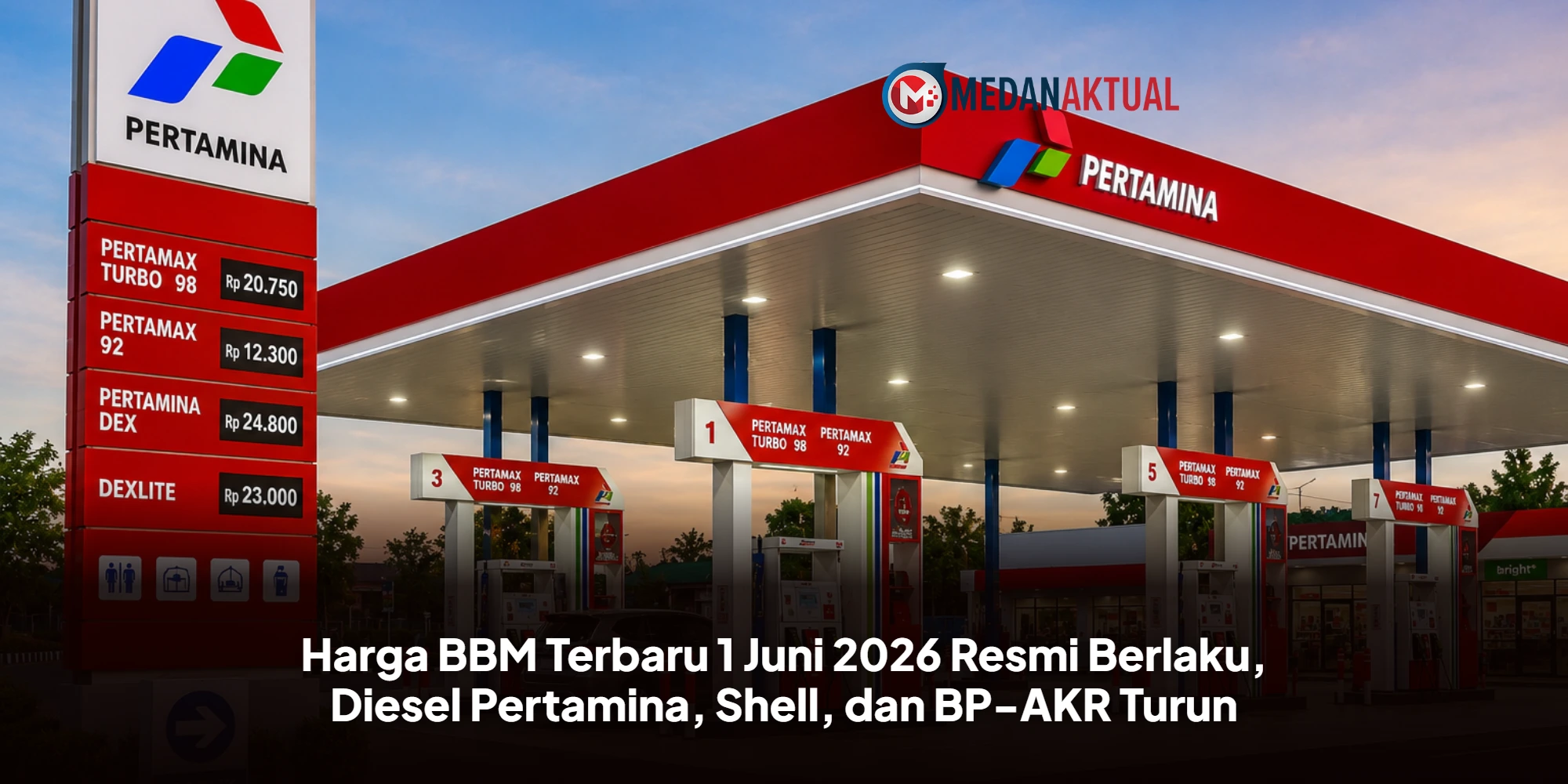 Harga BBM Terbaru 1 Juni 2026 Resmi Berlaku, Diesel Pertamina, Shell, dan BP-AKR Turun